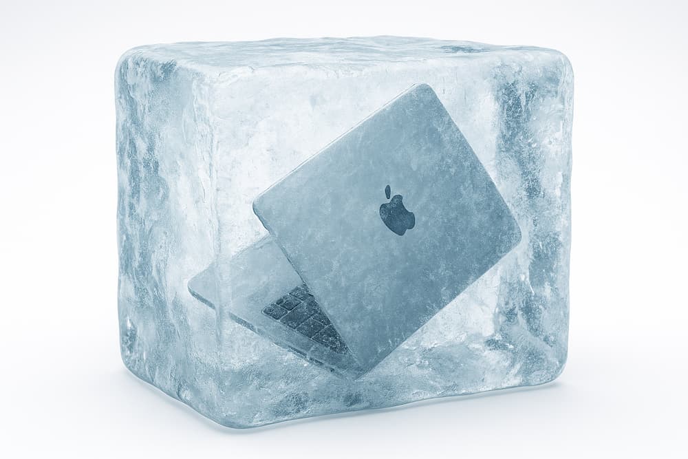 ChatGPT Image 10. jun. 2025 11.41.17 3 - Afbryderknap Mac – sådan bruger du den (når din Mac går i baglås) - myway macbook air frosset til is
