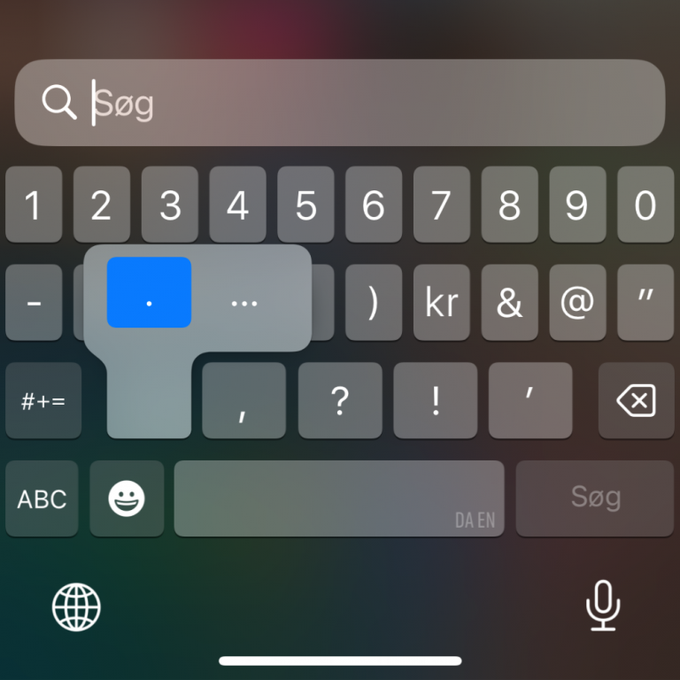 Hold knappen nede - Specialtegn på iPhone og Mac - myway
