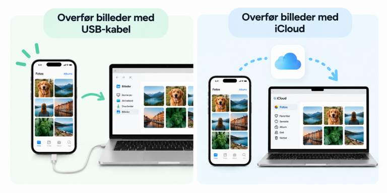 Overfoer iPhone billeder til pc - Hvordan overfører man billeder fra iPhone til pc  - myway