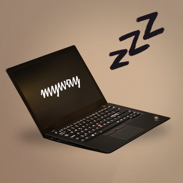 en baerbar computer i dvaletilstand med 22zzz22 sumboler der illustrer dvale - Hvor meget strøm bruger en computer i dvale?  - myway